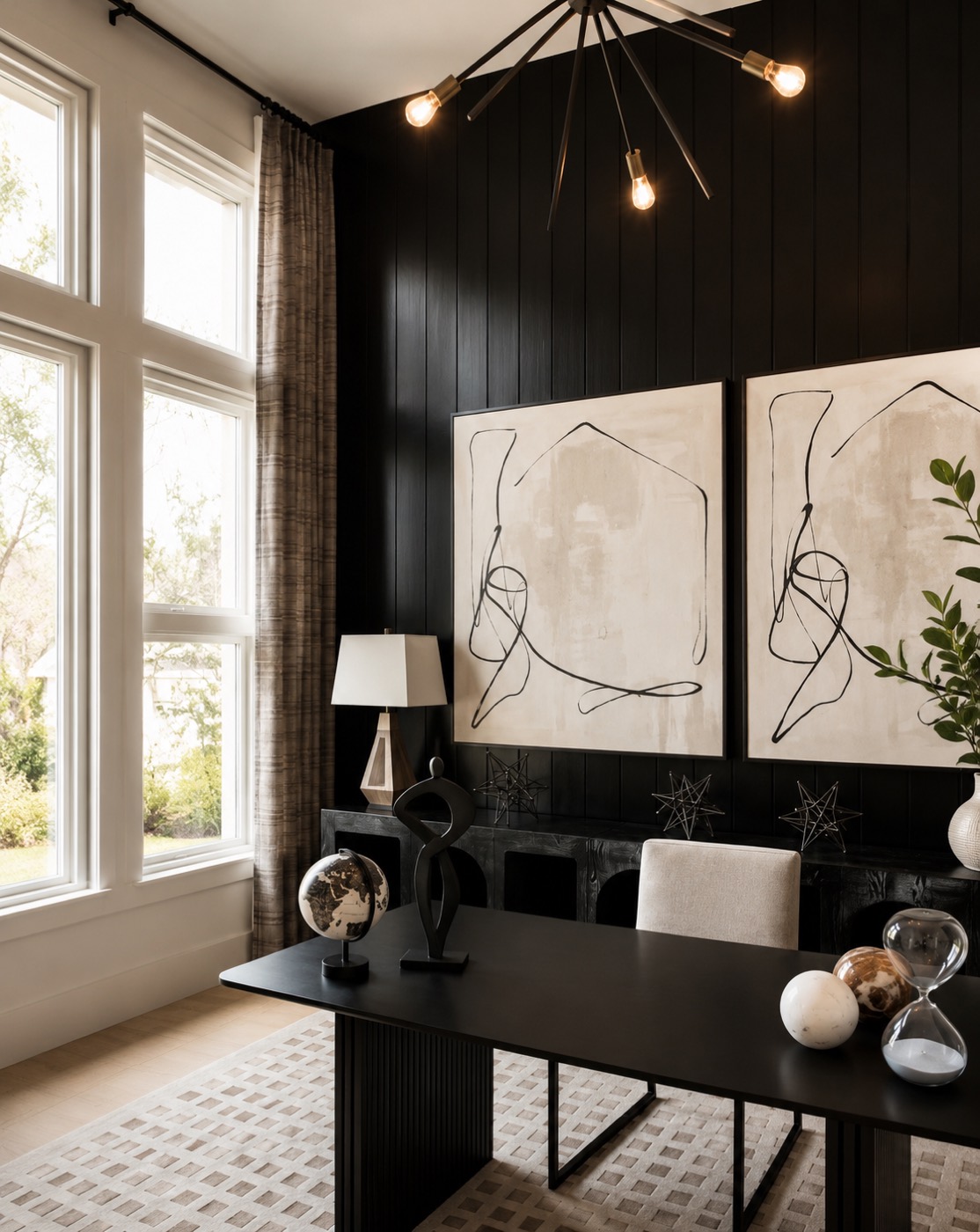 A bedroom prepared for recovery at home